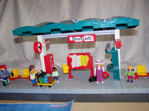 Playmobil city life bahnhof - city,