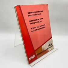 Schaeff Hydraulik Anbaubagger HT12 Ersatzteilliste Betriebsanleitung 1978