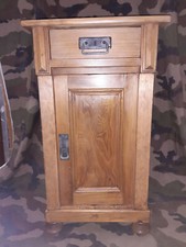 SEHR SCHÖNER ALTER WEICHHOLZ NACHTSCHRANK AUS DER JUGENDSTIL ZEIT! ( WOHNFERTIG)