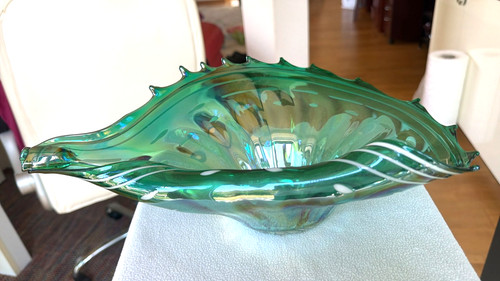 Große glas schale muschel - muschel,