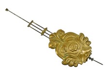 Altes GUSTAV BECKER Uhrenpendel Uhren Pendel f Uhrwerk Freischwinger clock