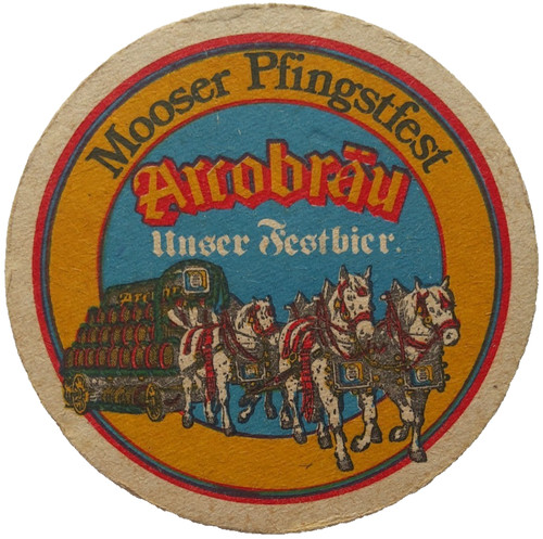 Alter bierdeckel arcobräu - bierdeckel,