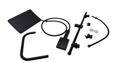 Schütte Regendusche Duschsystem Duschset MALLORCA mit 3 Strahlarten Schwarz Matt