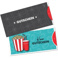 ITENGA Geschenk Gutschein Karte handgezeichneter Look Motiv KINO Postkarte neu