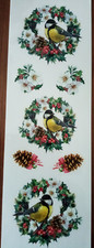 1 Bogen Transparent - Sticker  +++ WEIHNACHTEN +++ VÖGEL + KRANZ + Jittenmeier 4