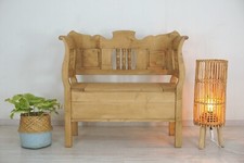 kleine Schwedenbank im Landhausstil Truhenbank in Weichholz "100 cm breit"