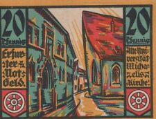 20 PFENNIG 1920 Stadt ERFURT Saxony UNC DEUTSCHLAND Notgeld Banknote #PB301.D