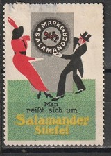 Reklamemarke SALAMANDER Stiefel, Kornwestheim