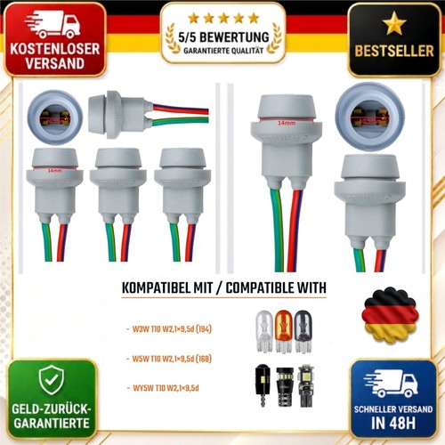 T10 w5w lampenfassung - 4x,