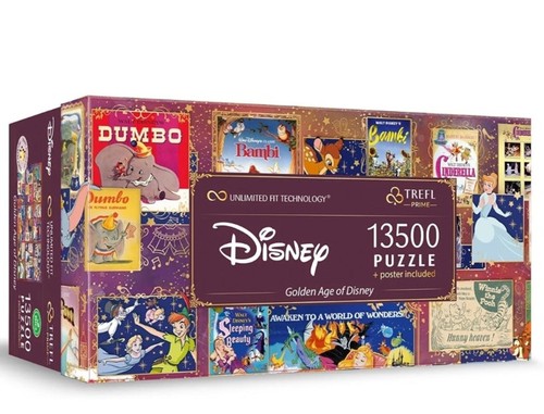 Puzzle golden age of disney - golden,
