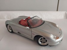 Porsche Boxter, Modellauto 1:18, Maisto, silber, gebraucht