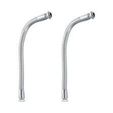 2 Stück 7,9 Zoll Schwanenhalsmikrofon M10/M8 Gewinde 10 mm Metall ,Silber