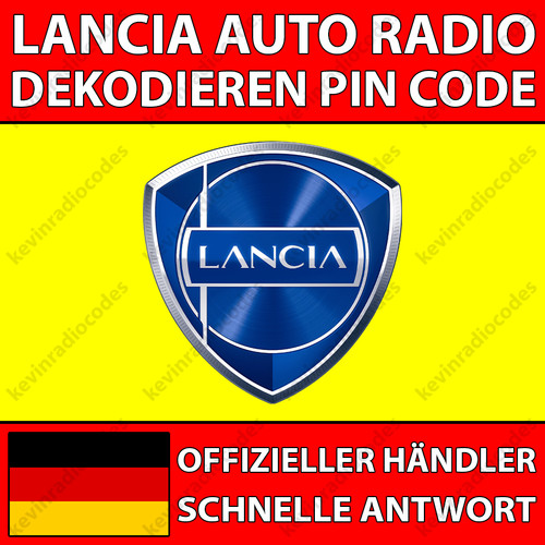 Lancia radio dekodieren pin - radio,