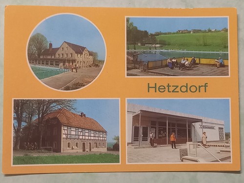 Postkarte ddr hetzdorf kr - ak,