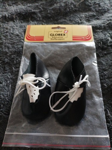 Puppenschuhe schwarz weiß - puppenschuhe,,