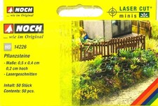 Noch H0 14226 Pflanzsteine 50 Stück Laser-Cut - OVP NEU