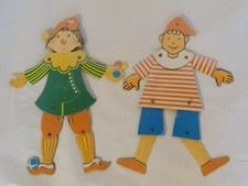 2 alte Karton Hampelmann
