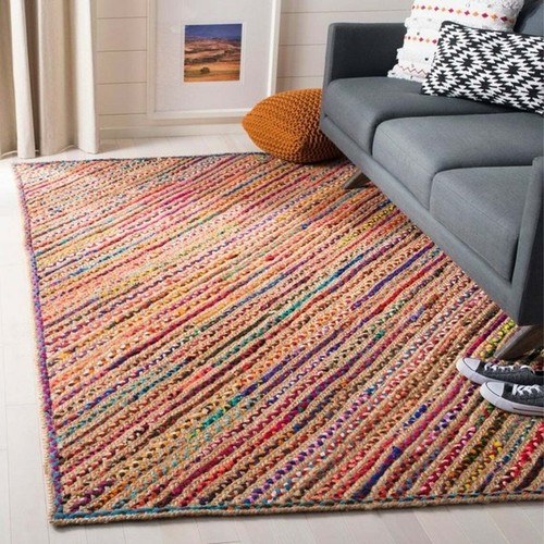 Teppich natur jute baumwolle - teppich,