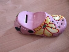 Spardose– Holzschuh Optik bunt – Sparkasse -