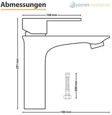 Waschbecken Armaturen 29 cm