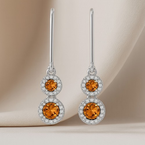 Zitrin diamant 925 - zitrin, &
