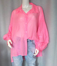 Boho vichy karo hemd bluse - boho,