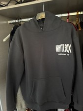 Hoodie White Fox Grau M