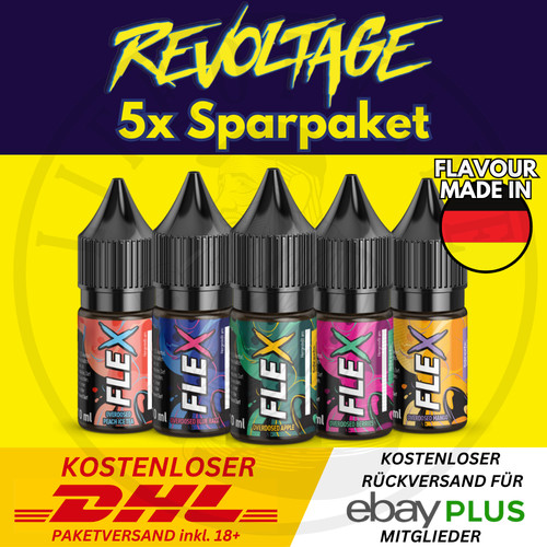 Revoltage flex liquid - 5x, e-liquid