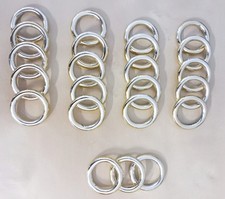 Raffhalter Gardinenhalter + Gardinenringe goldfarbig