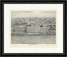 Havanna, vom Hafen aus gesehen Kuba Hauptstadt Häuser Boote  Faksimile_E 18968