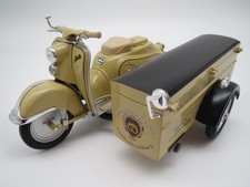 Schuco Zündapp Bella mit Seitenwagen "Landbäckerei" (hellgelb) 1:10 ohne Vp !!!