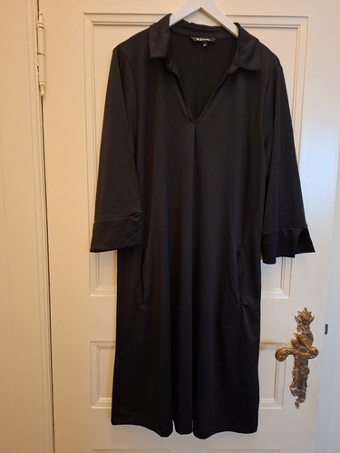 Schwarzes jersey kleid - schwarzes,