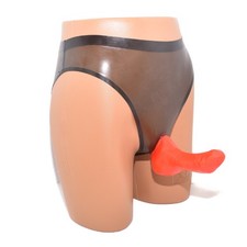 Latex Slip mit Kondom