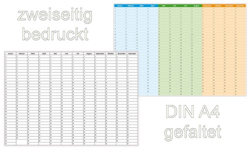 Stück geburtstagskalender - 1,