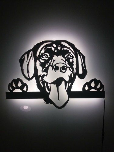 Led deko labrador - 3d,