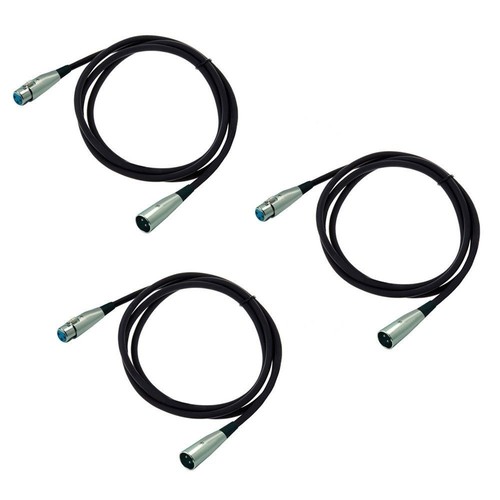 10m xlr mikrofonkabel kabel - 3x,