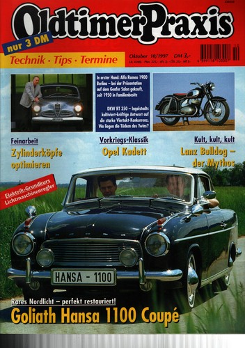 Zeitschrift oldtimer praxis - zeitschrift,