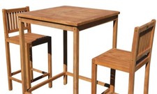 Bar set echt teak bartisch - bar-set,
