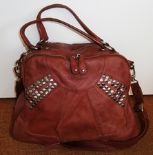 DAMEN SCHU(H)TZENGELTASCHE/Hand-/Umhänge-/Schultert. LEDER 38x29x40x14cm gebr.