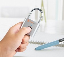 Trendgeek Fingerabdruck Vorhängeschloss TG-131 - Sicherheitsschloss, Finder ...