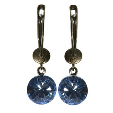 Konplott Ohrringe Ohrhänger Black Jack hängend hellblau hell sapphire