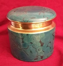 Seltene 1960 Portmeirion Malachit "Pilz" Box, entworfen von Susan Williams-Ellis