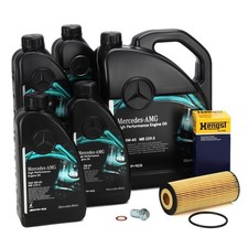 9L ORIGINAL AMG 0W40 Motoröl + HENGST Ölfilter für MERCEDES 63AMG 2781800009