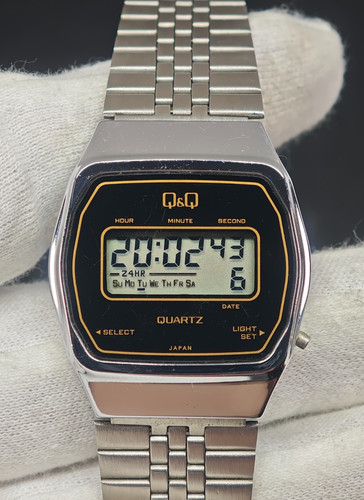 Vintage digital lcd uhr - vintage, q&q