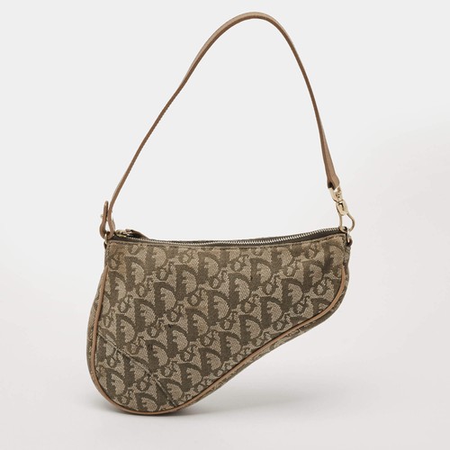 Dior saddle greenbeige - saddle,