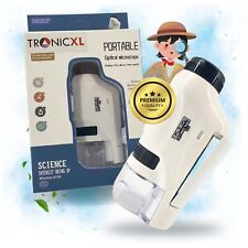 Taschenmikroskop 60x - 120x Lupe Mikroskop Kinder Forscher Abenteuer Spielzeug 