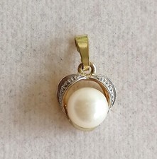 Gold Kette Anhänger bicolor