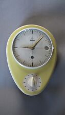 Junghans Keramik Wanduhr Küchenuhr Max Bill Ära mech. Werk Kurzzeitmesser 50er J