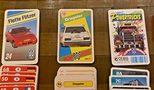Autokarten quartett 90er - quartett, 3x