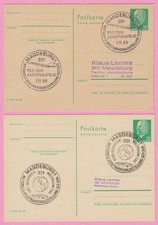 B2919 - 2x Ganzsachen DDR P75 SST Magdeburg - 1969 Aerophilatelie -1970 Weltraum
